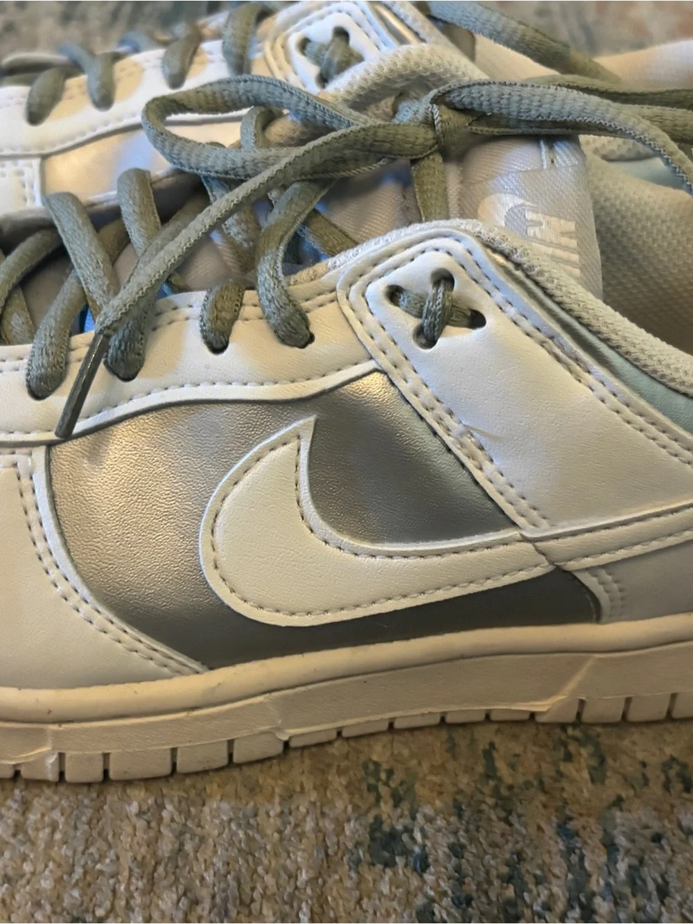Nike White Sneaker Inner Label Detail